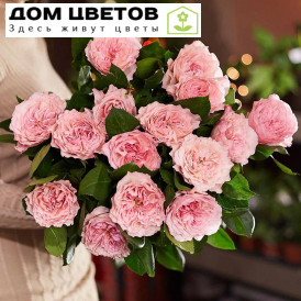 15 пионовидных роз Mayra's Pink 60 см